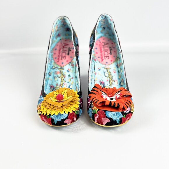 Irregular Choice x Disney Alice in Wonderland Flowers Can’t Talk Heels – Size 39 - Picture 6 of 11